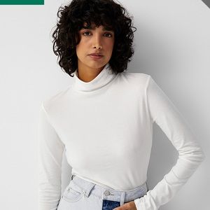 Twik organic cotton basic turtleneck t-shirt